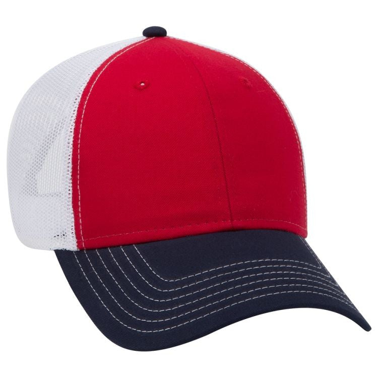 83-1239 OTTO CAP 6 Panel Low Profile Mesh Back Trucker Hat
