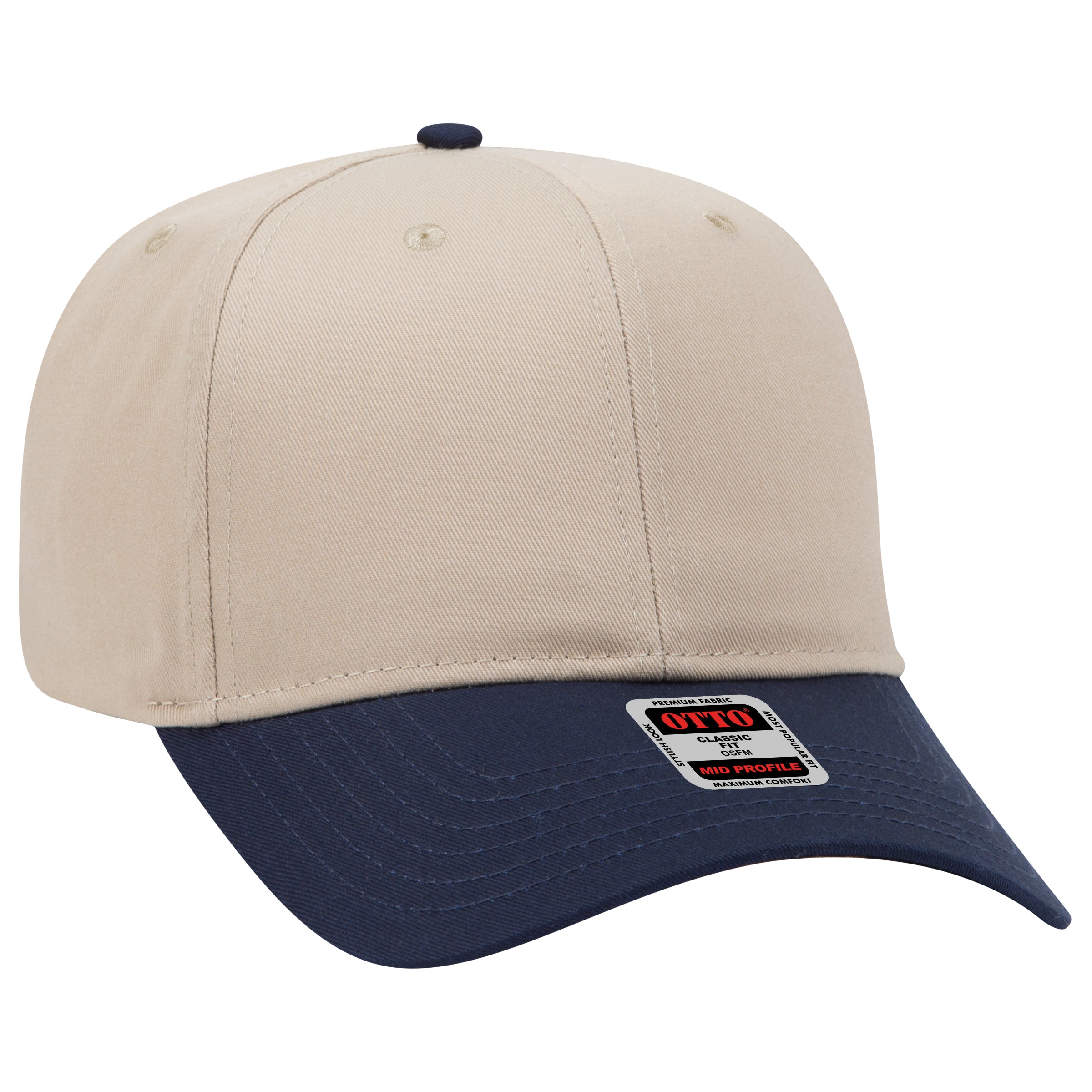 27-079 OTTO CAP 6 Panel Mid Profile Baseball Cap