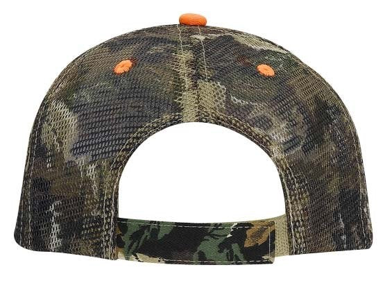 106-752 OTTO CAP Camouflage 6 Panel Low Profile Mesh Back Trucker Hat