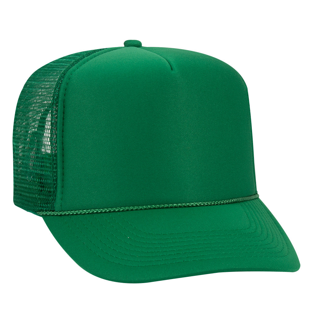 39-165 OTTO CAP 5 Panel High Crown Mesh Back Trucker Hat