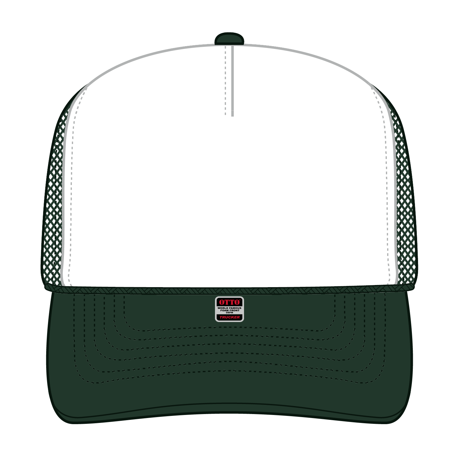 39-165 OTTO CAP 5 Panel High Crown Mesh Back Trucker Hat