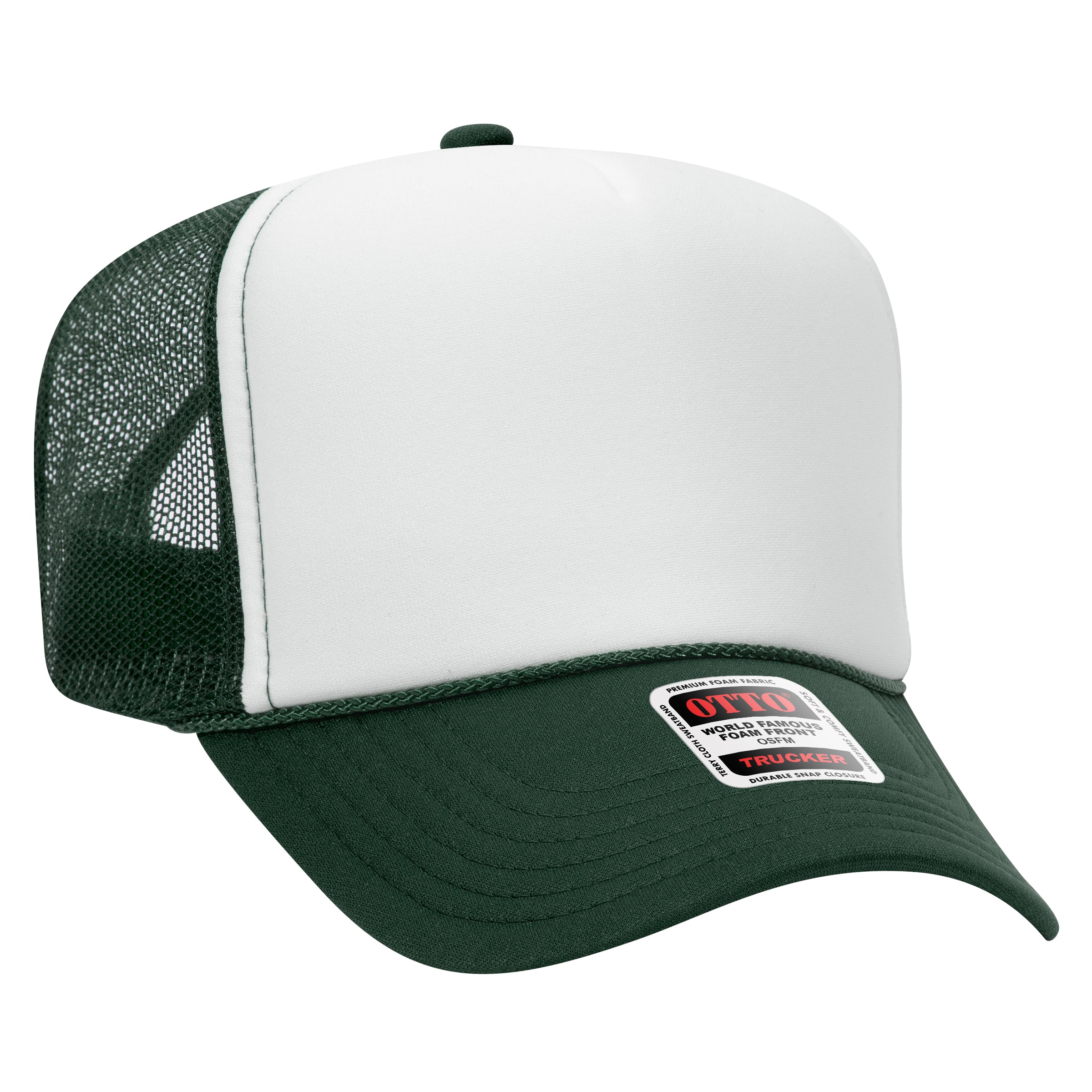 39-165 OTTO CAP 5 Panel High Crown Mesh Back Trucker Hat