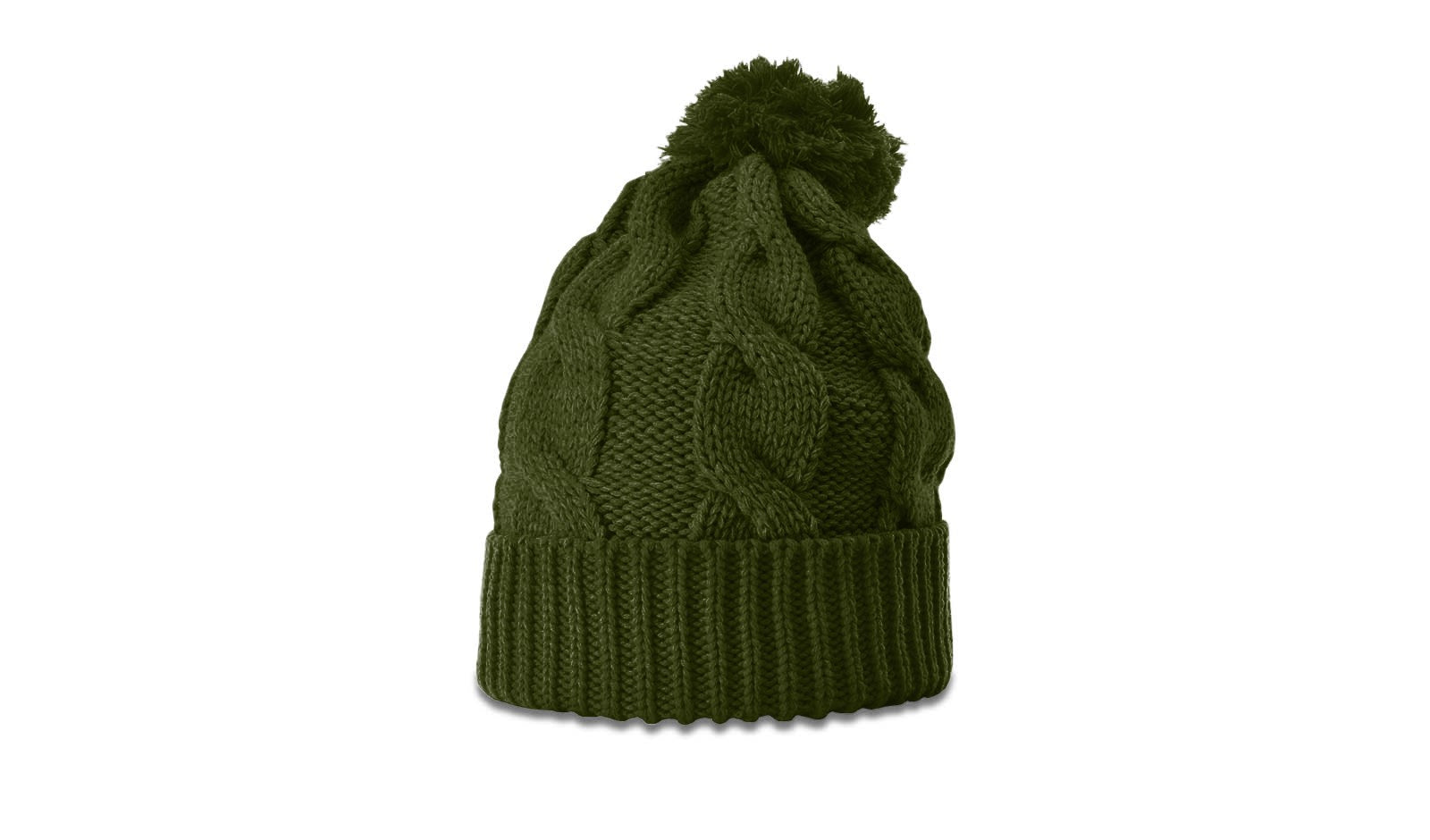 Richardson 141 Chunk Twist Knit Beanie with Cuff &amp; Pom