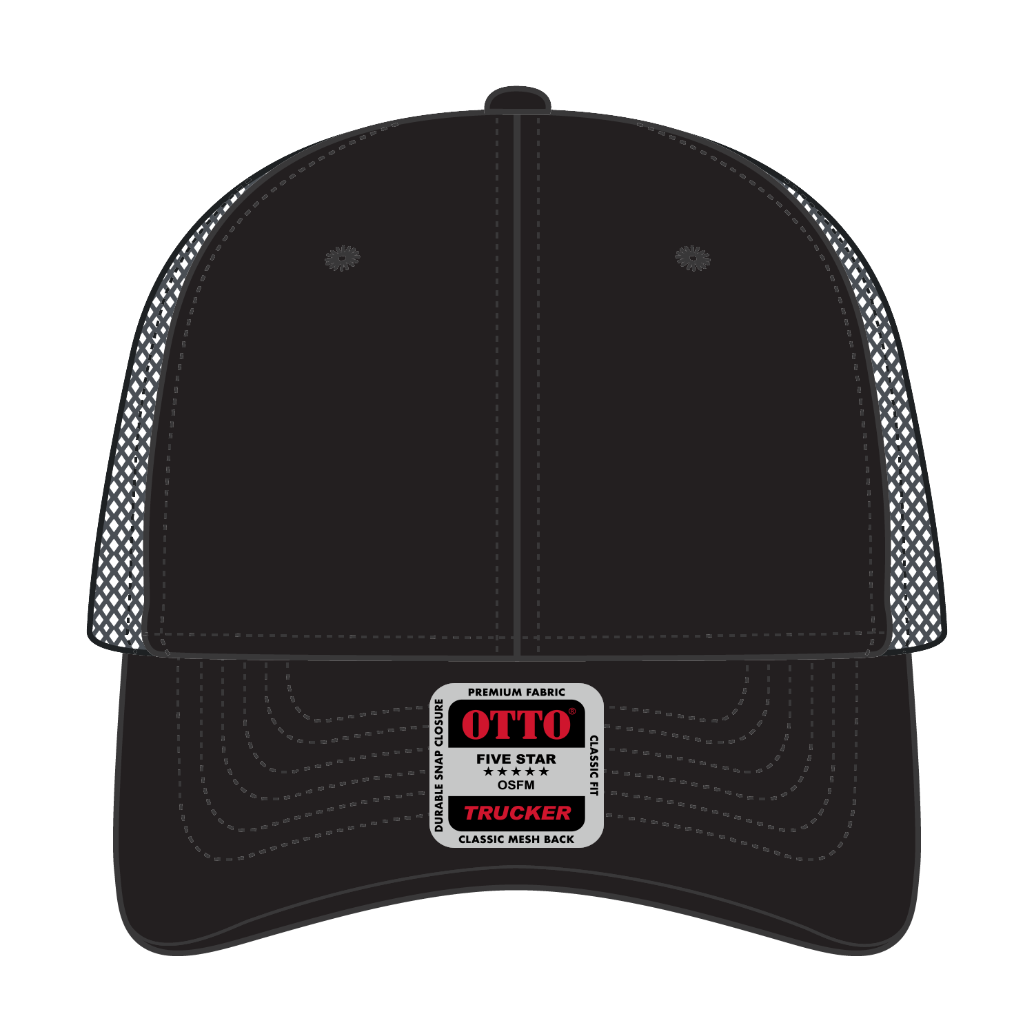 83-473 OTTO CAP 6 Panel Low Profile Mesh Back Trucker Hat
