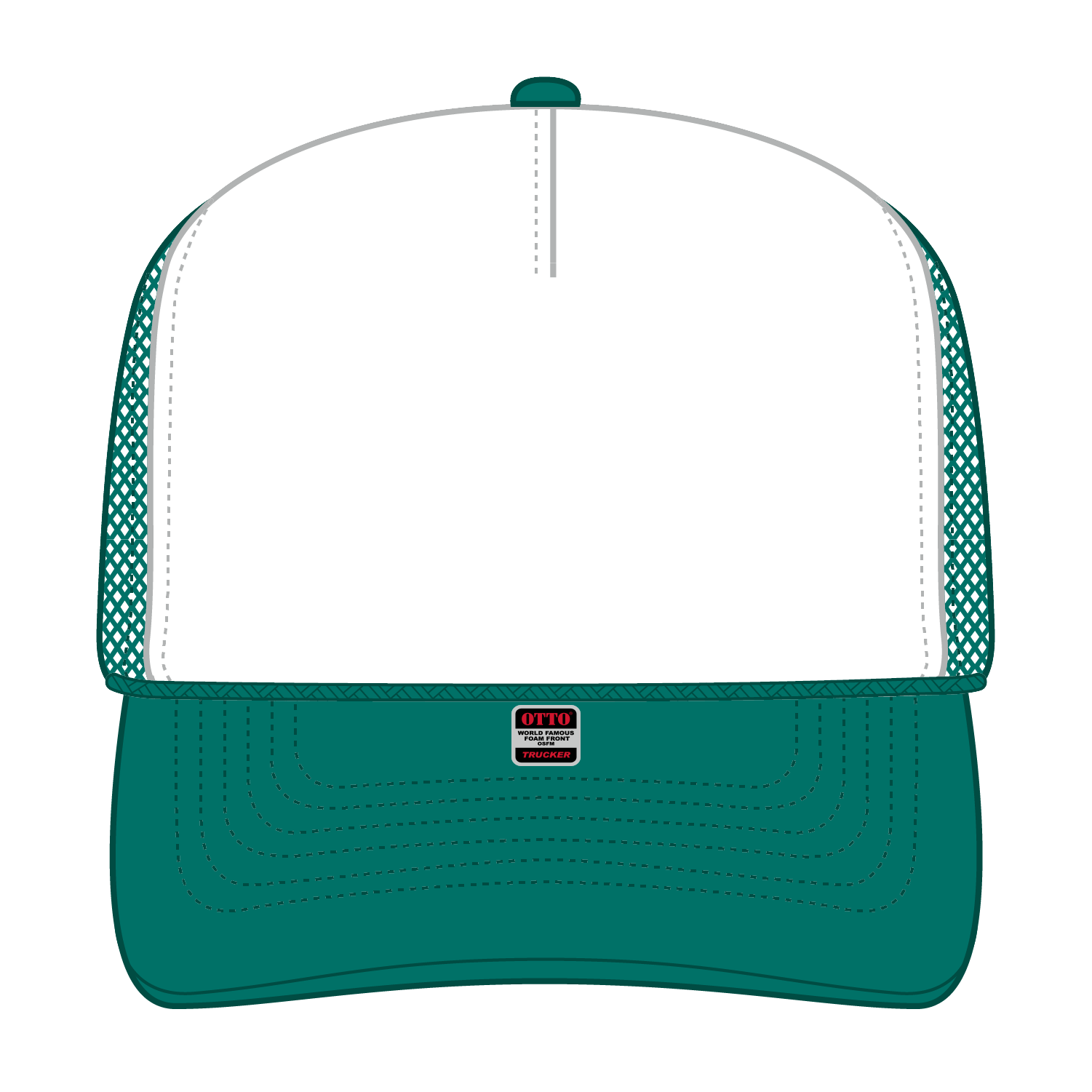 39-165 OTTO CAP 5 Panel High Crown Mesh Back Trucker Hat