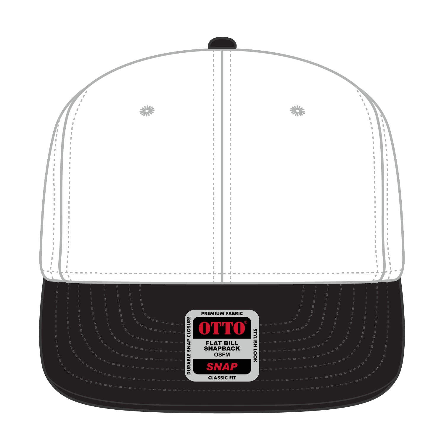 125-978 OTTO CAP "OTTO SNAP" 6 Panel Pro Style Snapback Hat