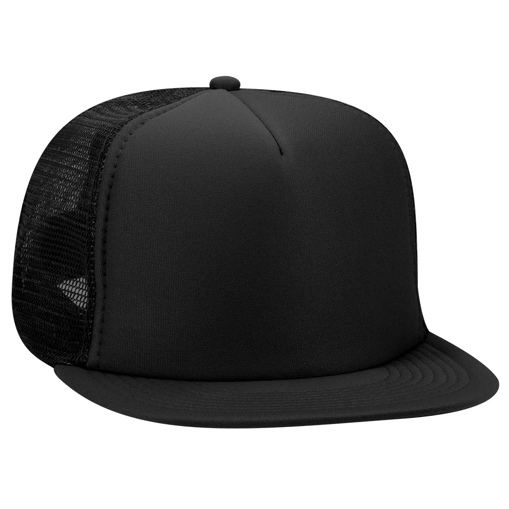 132-1037 OTTO CAP "OTTO SNAP" 5 Panel High Crown Mesh Back Trucker Snapback Hat
