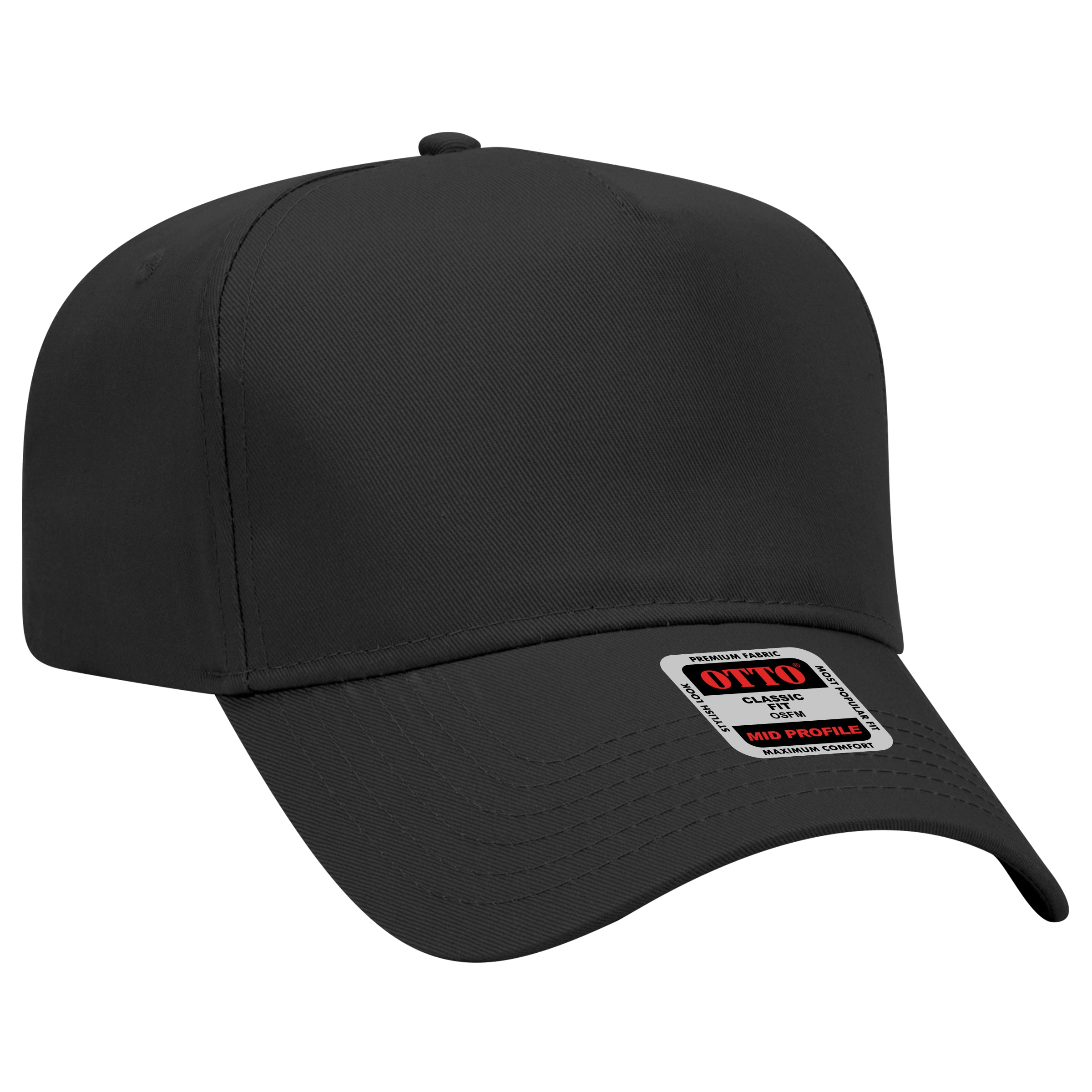 31-069 OTTO CAP 5 Panel Mid Profile Baseball Cap