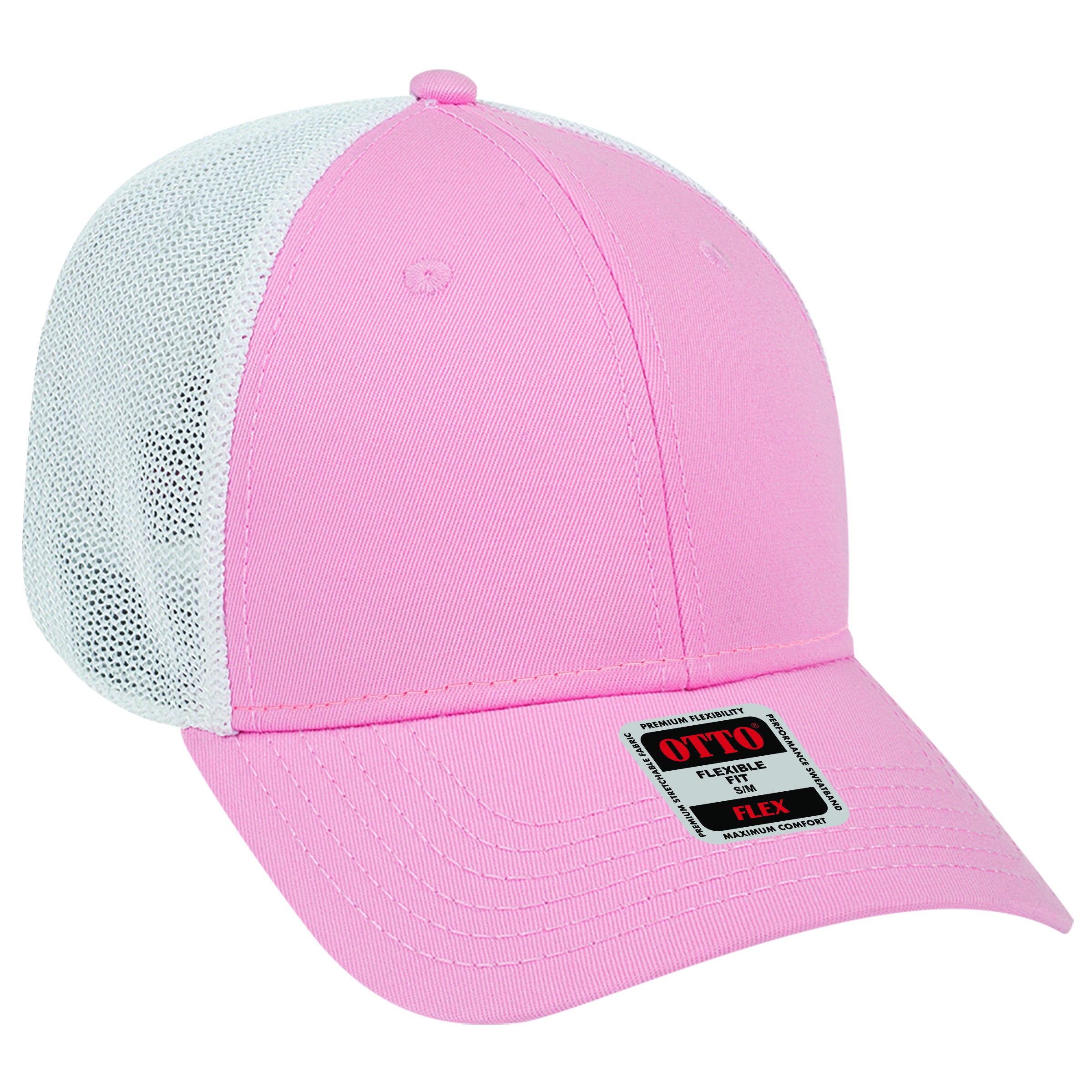 135-1230 OTTO CAP "OTTO FLEX" 6 Panel Low Profile Mesh Back Trucker Hat