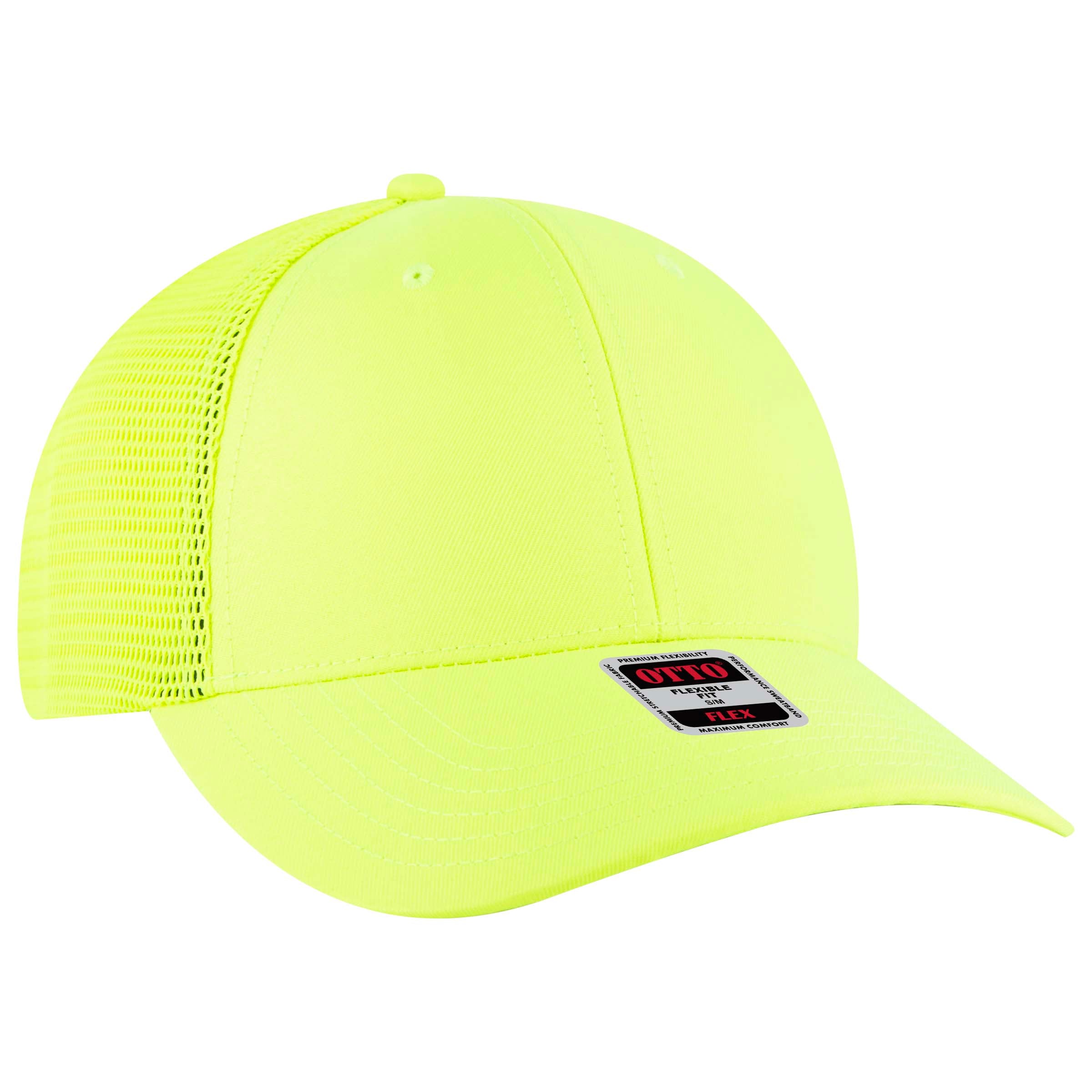 135-2 OTTO CAP "OTTO FLEX" 6 Panel Low Profile Mesh Back Trucker Hat