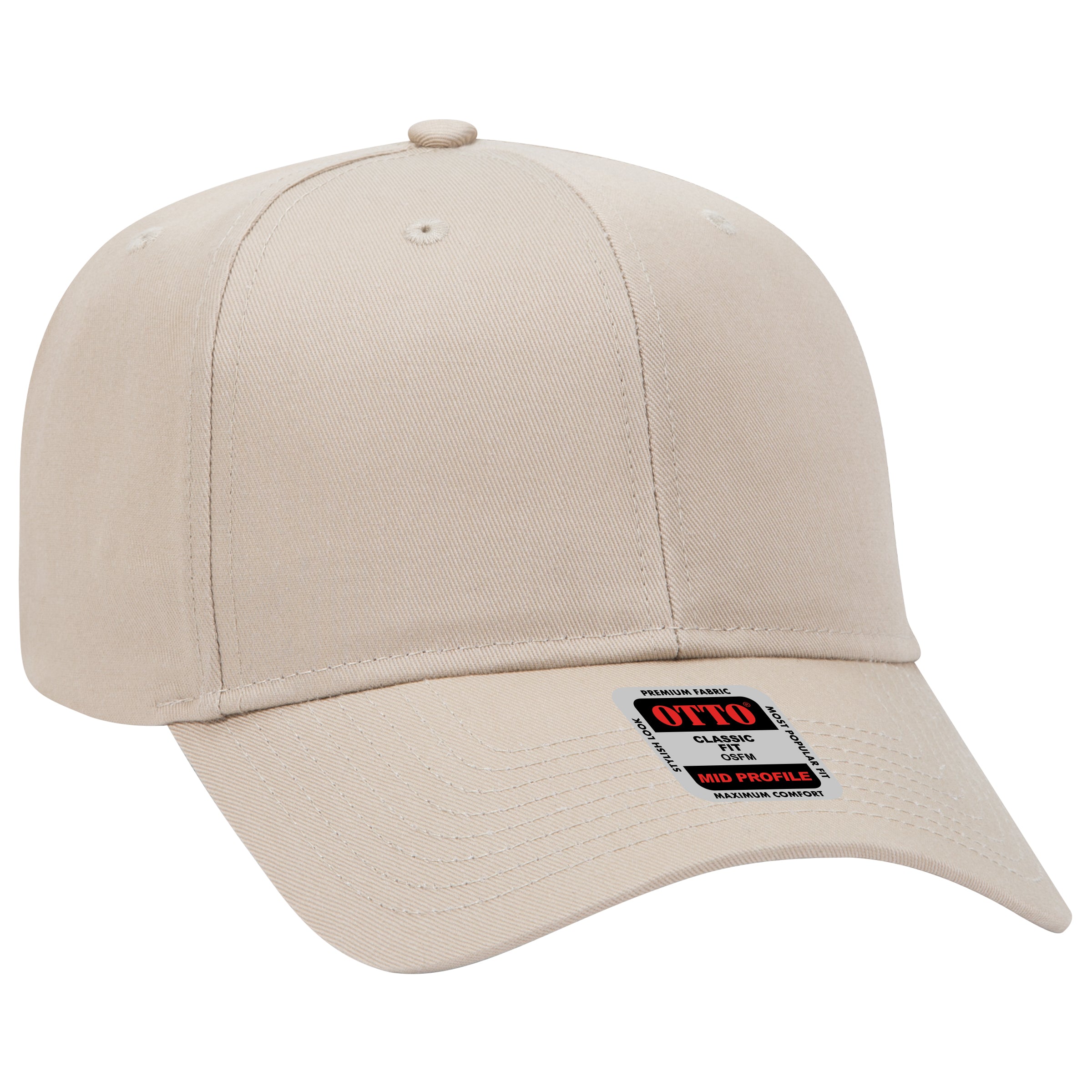 27-079 OTTO CAP 6 Panel Mid Profile Baseball Cap