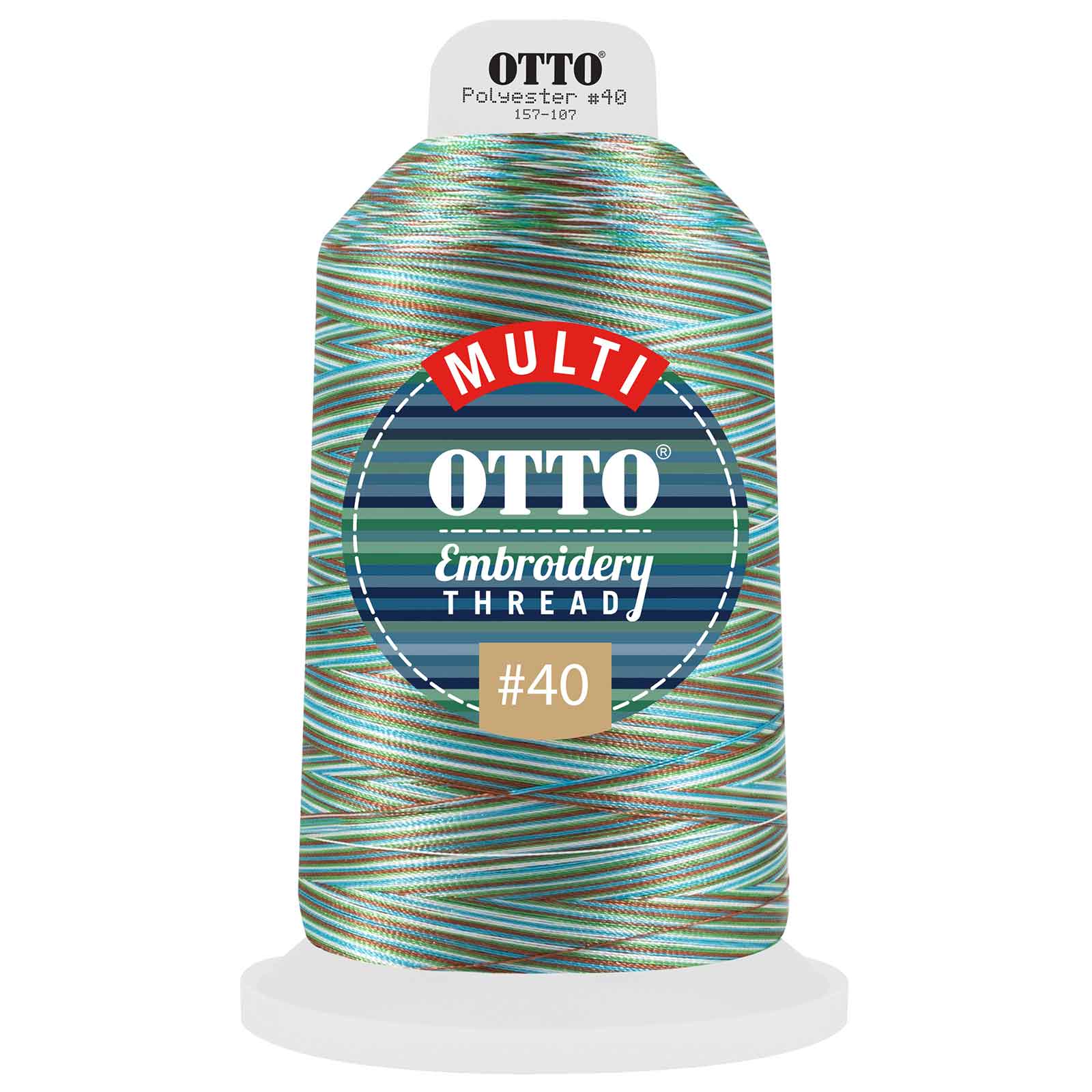 157-107 OTTO Embroidery Multicolor Thread #40 5,500 yd. King Cone