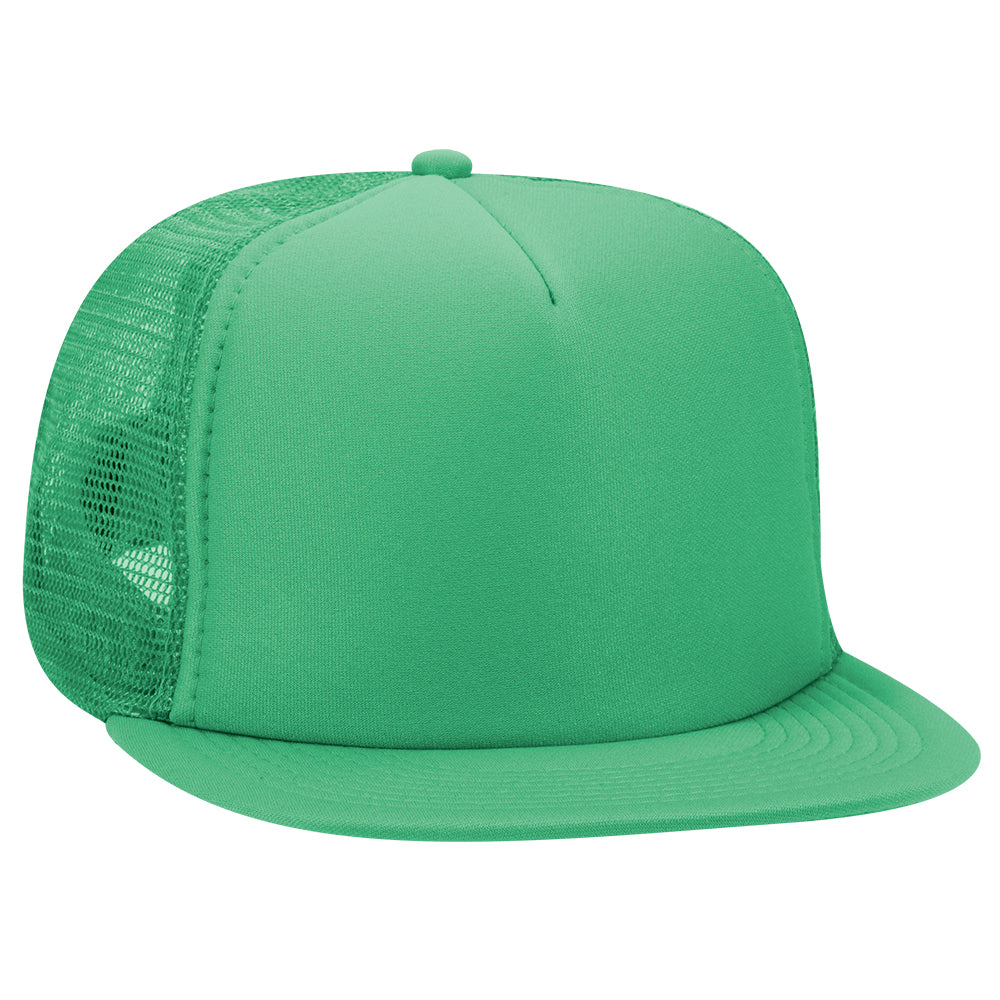 132-1037 OTTO CAP "OTTO SNAP" 5 Panel High Crown Mesh Back Trucker Snapback Hat