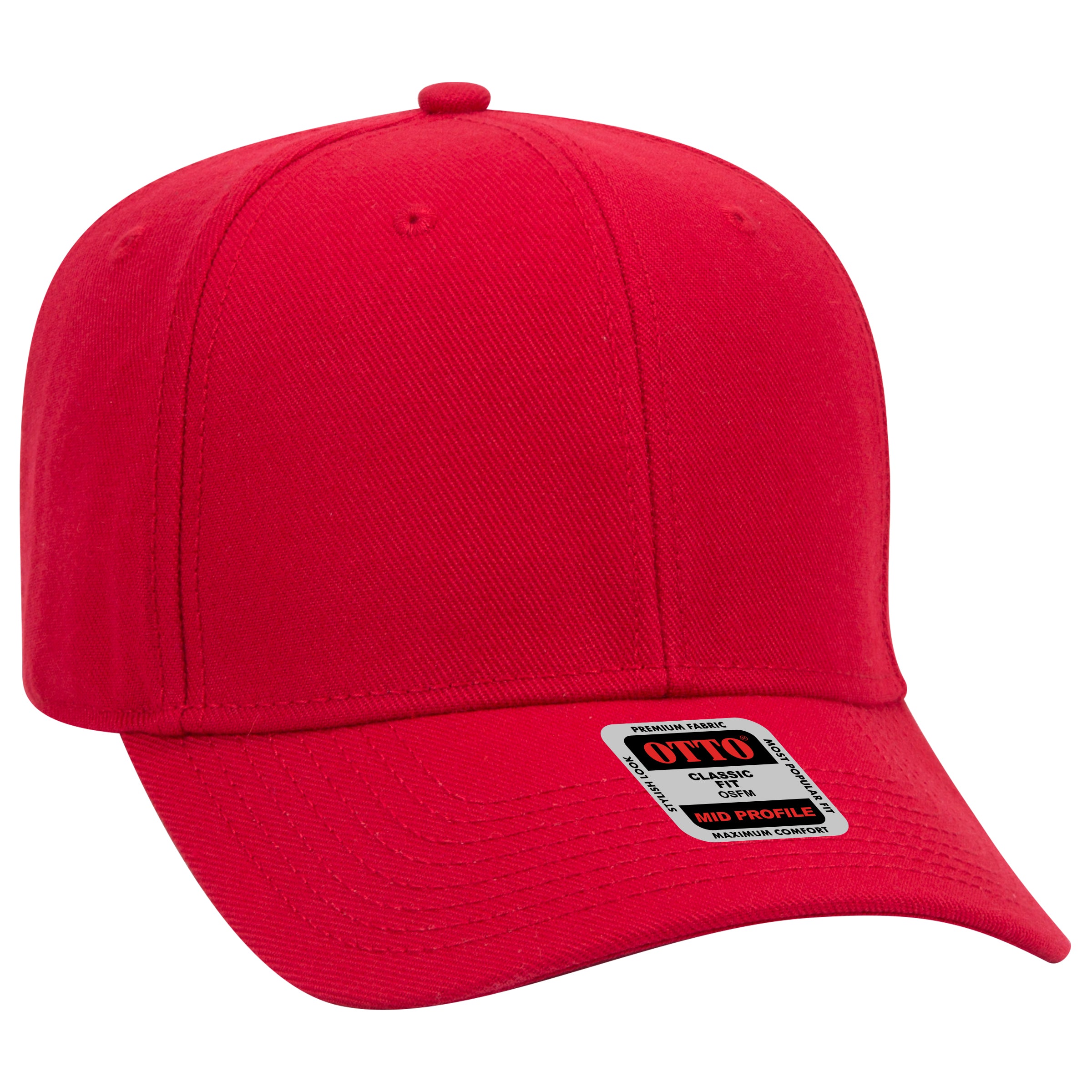 27-210 OTTO CAP 6 Panel Mid Profile Baseball Cap