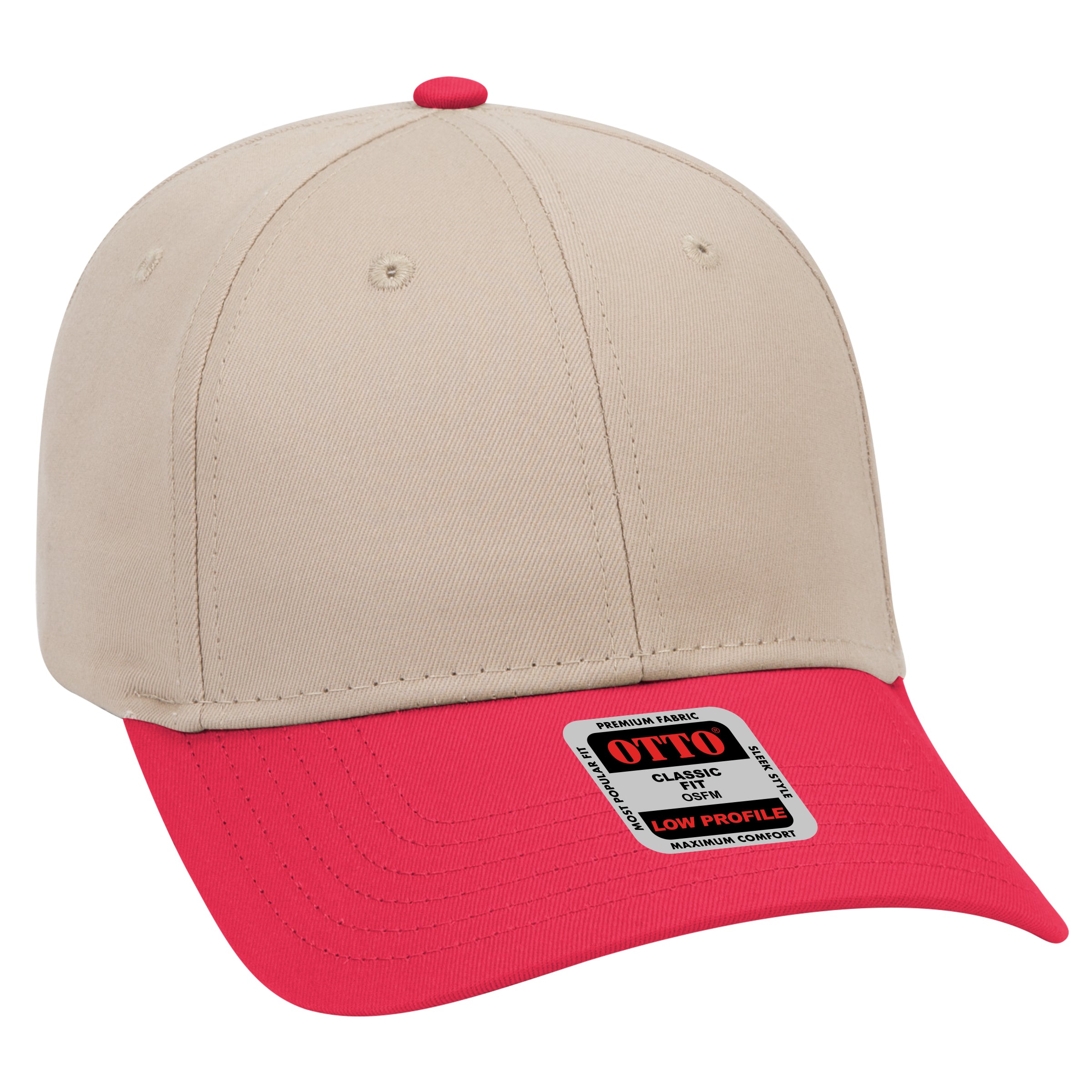 19-536 OTTO CAP 6 Panel Low Profile Baseball Cap
