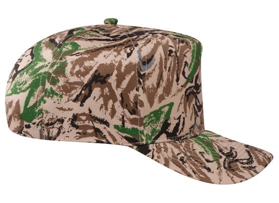 46-047 OTTO CAP Camouflage 5 Panel Mid Profile Baseball Cap