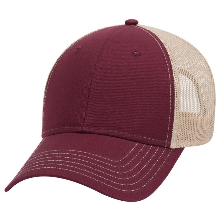 83-1239 OTTO CAP 6 Panel Low Profile Mesh Back Trucker Hat