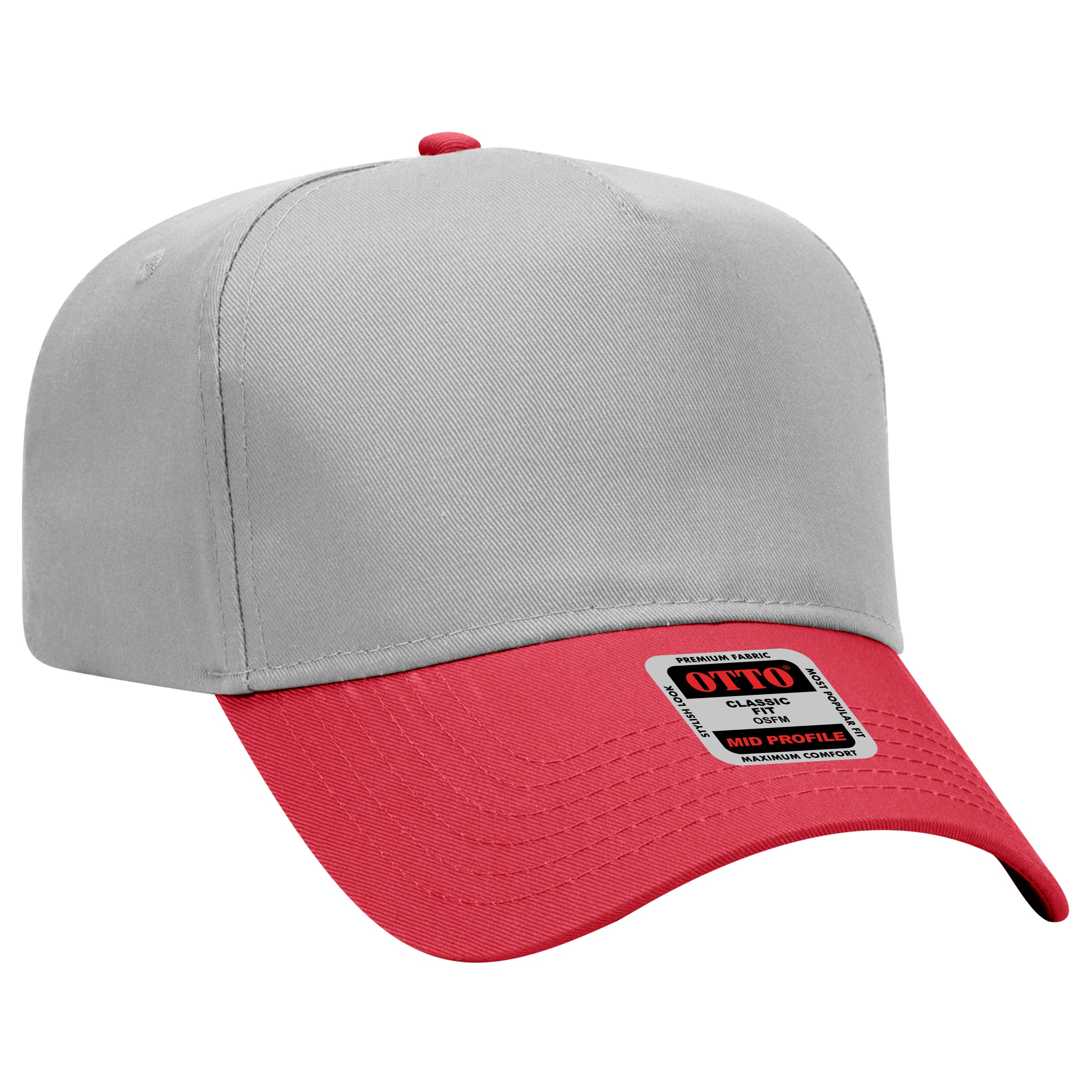31-069 OTTO CAP 5 Panel Mid Profile Baseball Cap