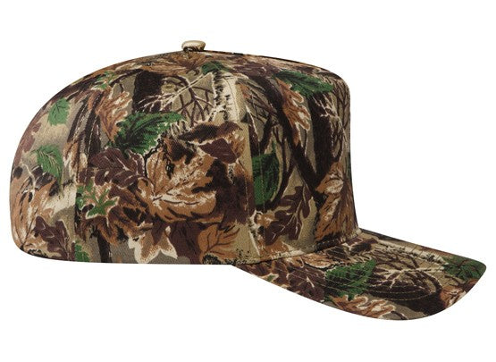 46-047 OTTO CAP Camouflage 5 Panel Mid Profile Baseball Cap