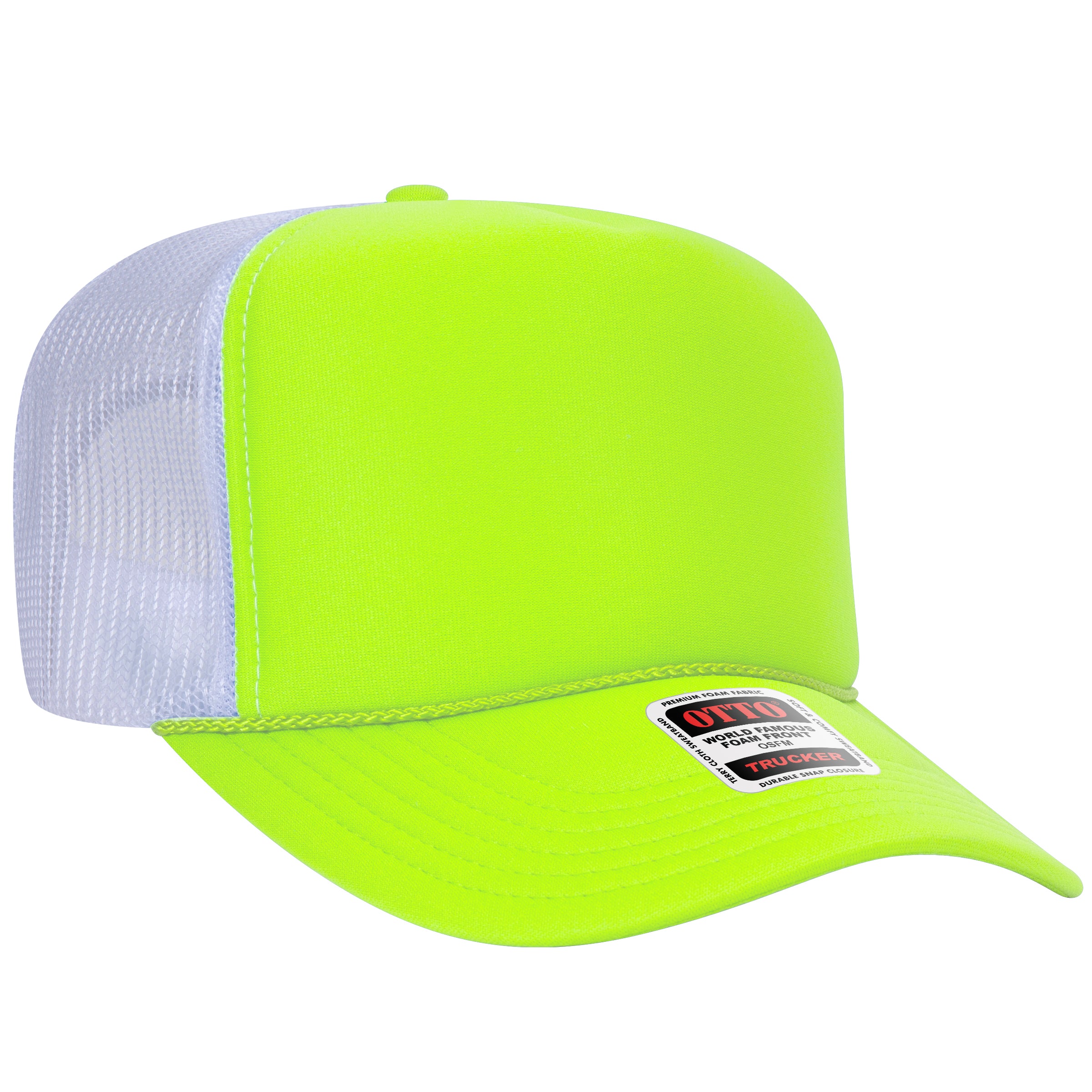 39-165 OTTO CAP 5 Panel High Crown Mesh Back Trucker Hat