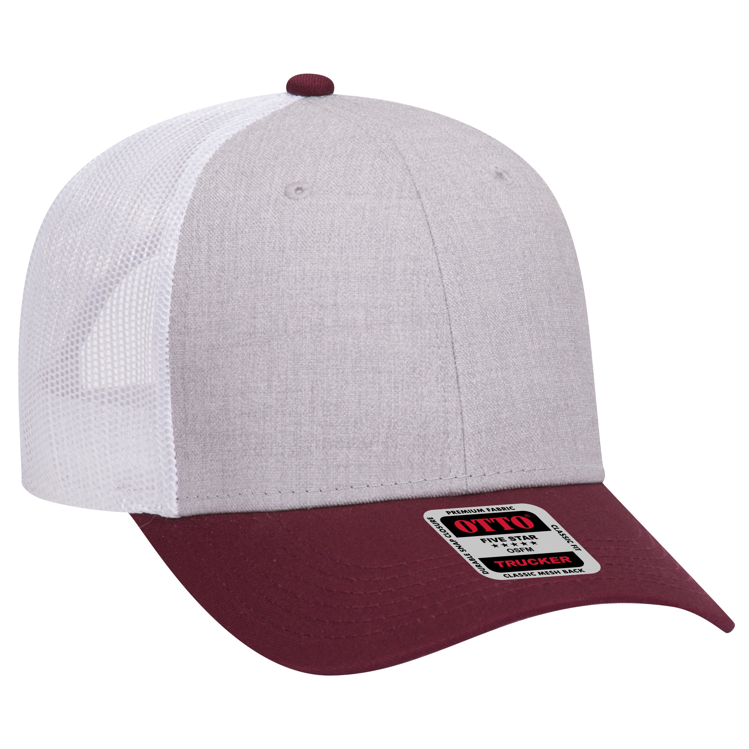 83-1239 OTTO CAP 6 Panel Low Profile Mesh Back Trucker Hat