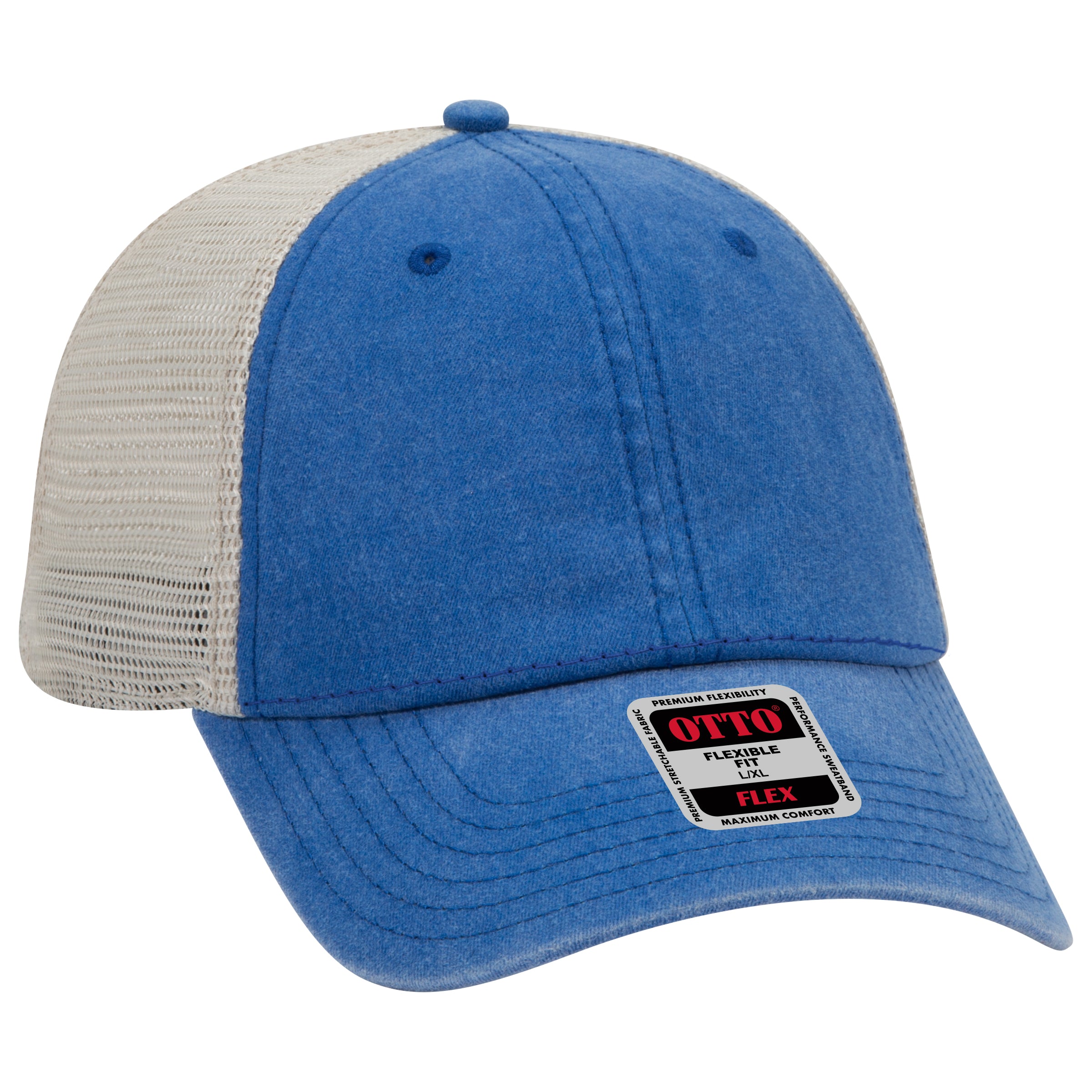 169-1264 OTTO CAP "OTTO FLEX" 6 Panel Low Profile Mesh Back Trucker Hat