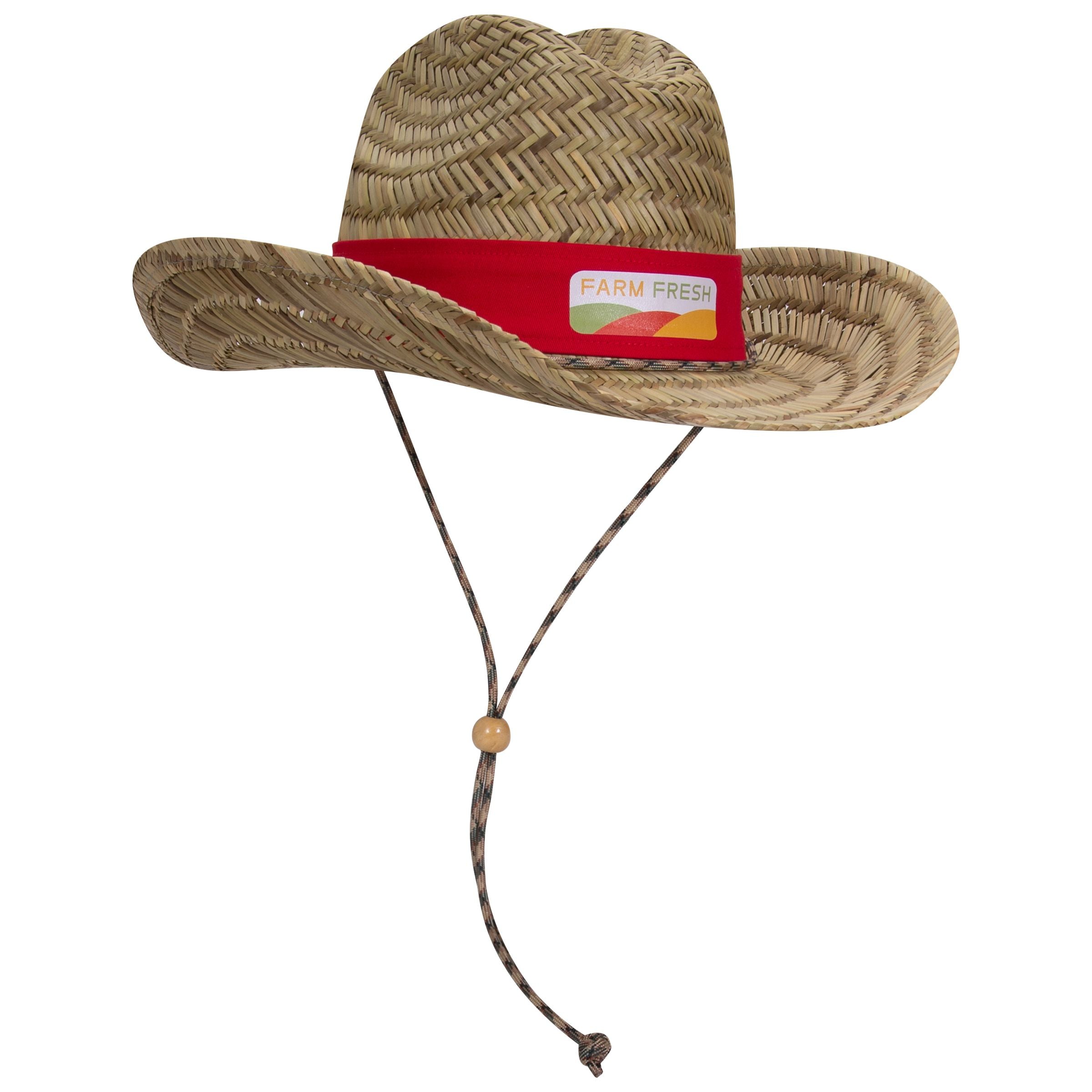 129-1326 OTTO CAP Straw Cowboy Hat w/Adjustable Cord