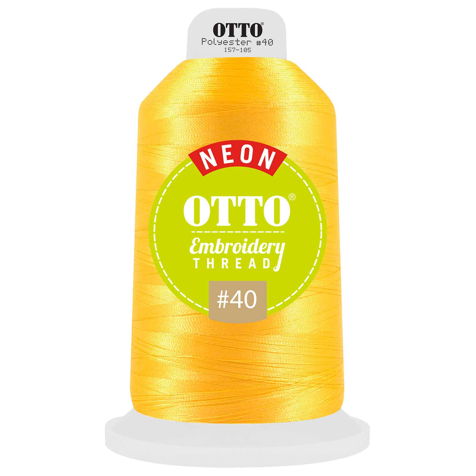 157-105 OTTO Embroidery Neon Thread #40 5,500 yd. King Cone