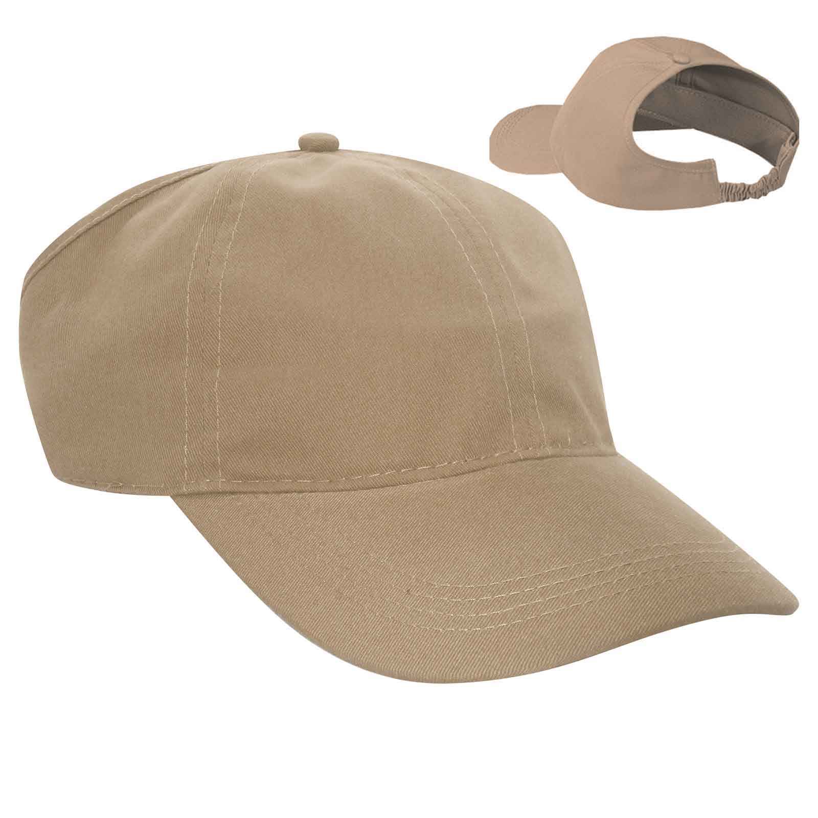 69-291 OTTO CAP 4 Panel Ponytail Cap