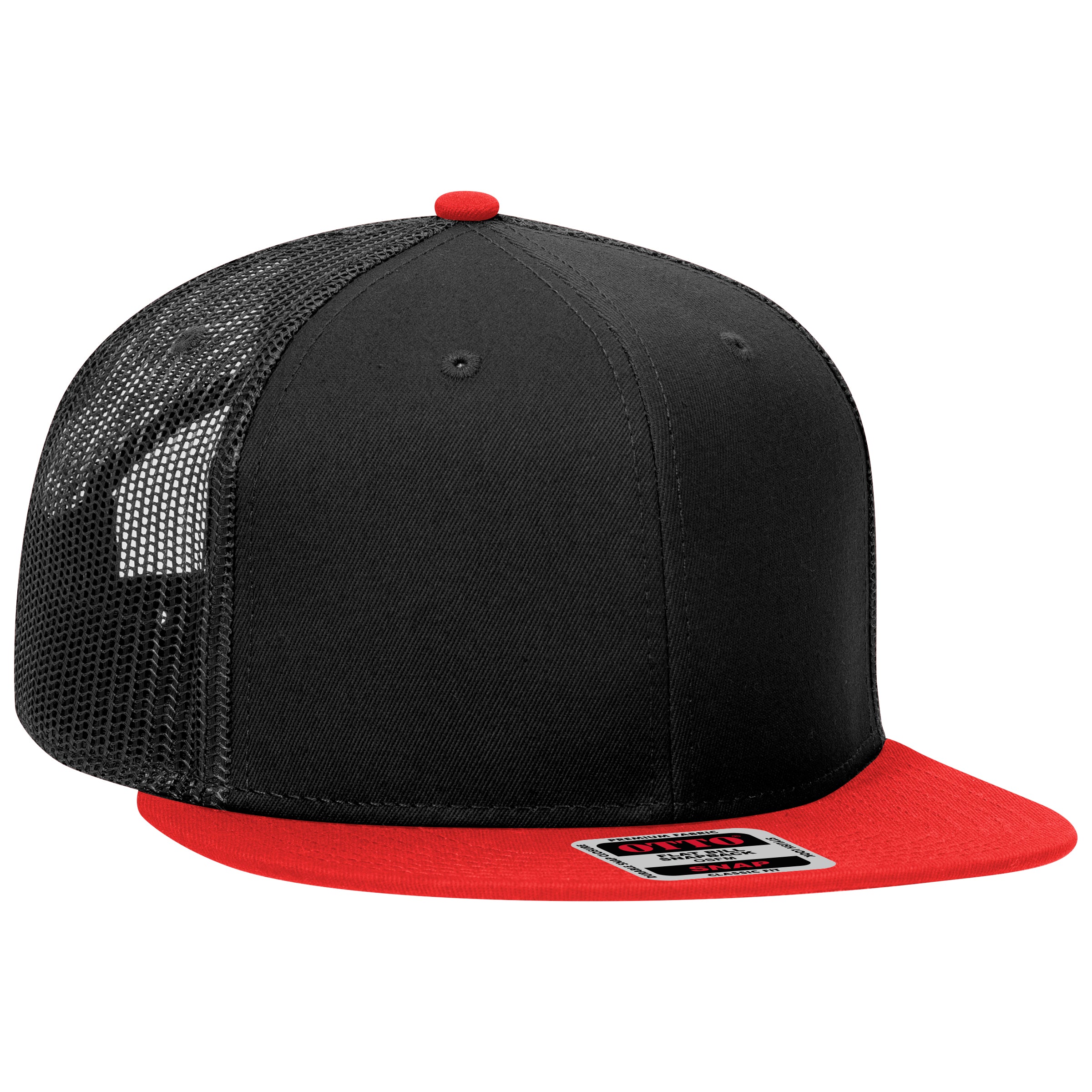141-1070 OTTO CAP "OTTO SNAP" 6 Panel Pro Style Mesh Back Trucker Snapback Hat