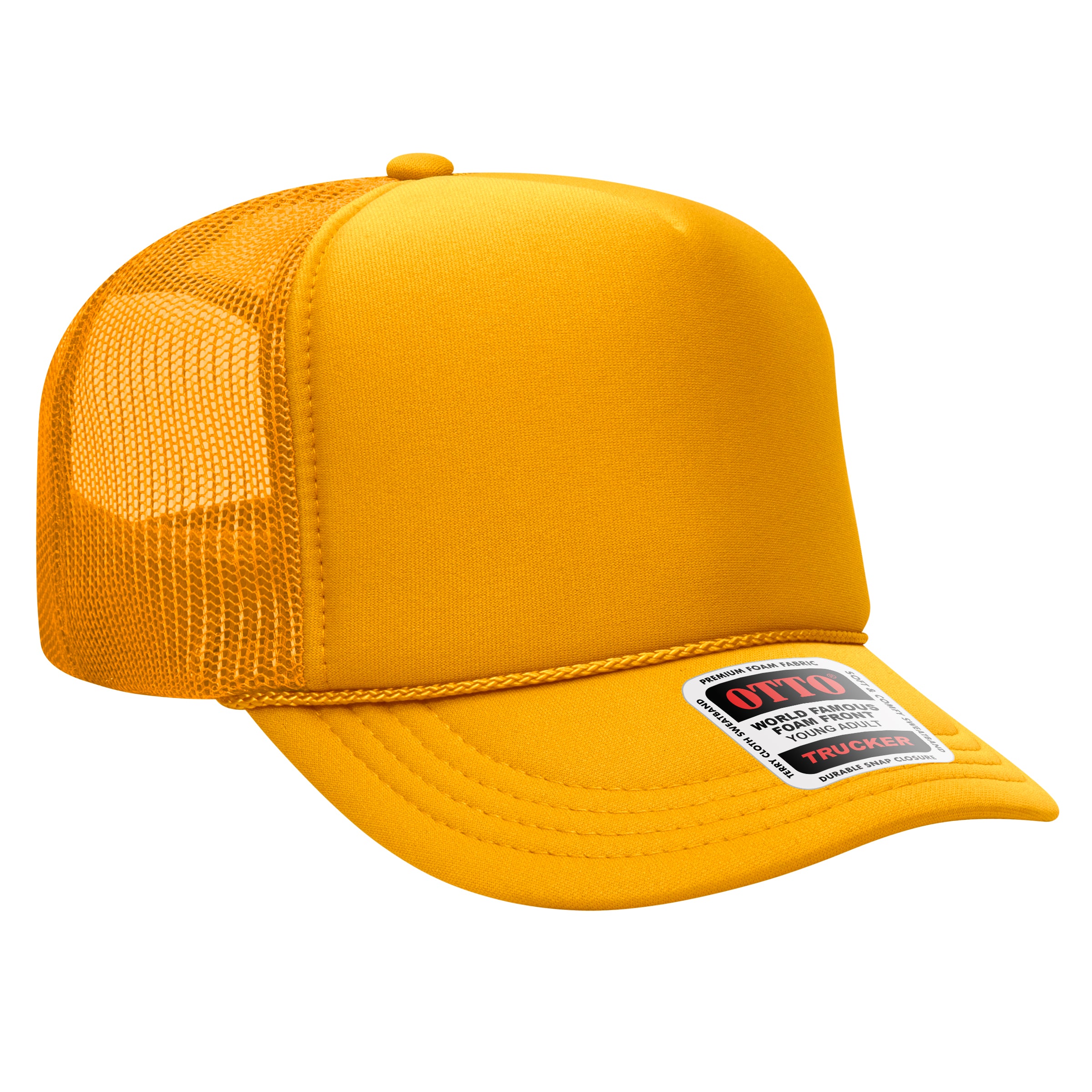 39-165 OTTO CAP 5 Panel High Crown Mesh Back Trucker Hat