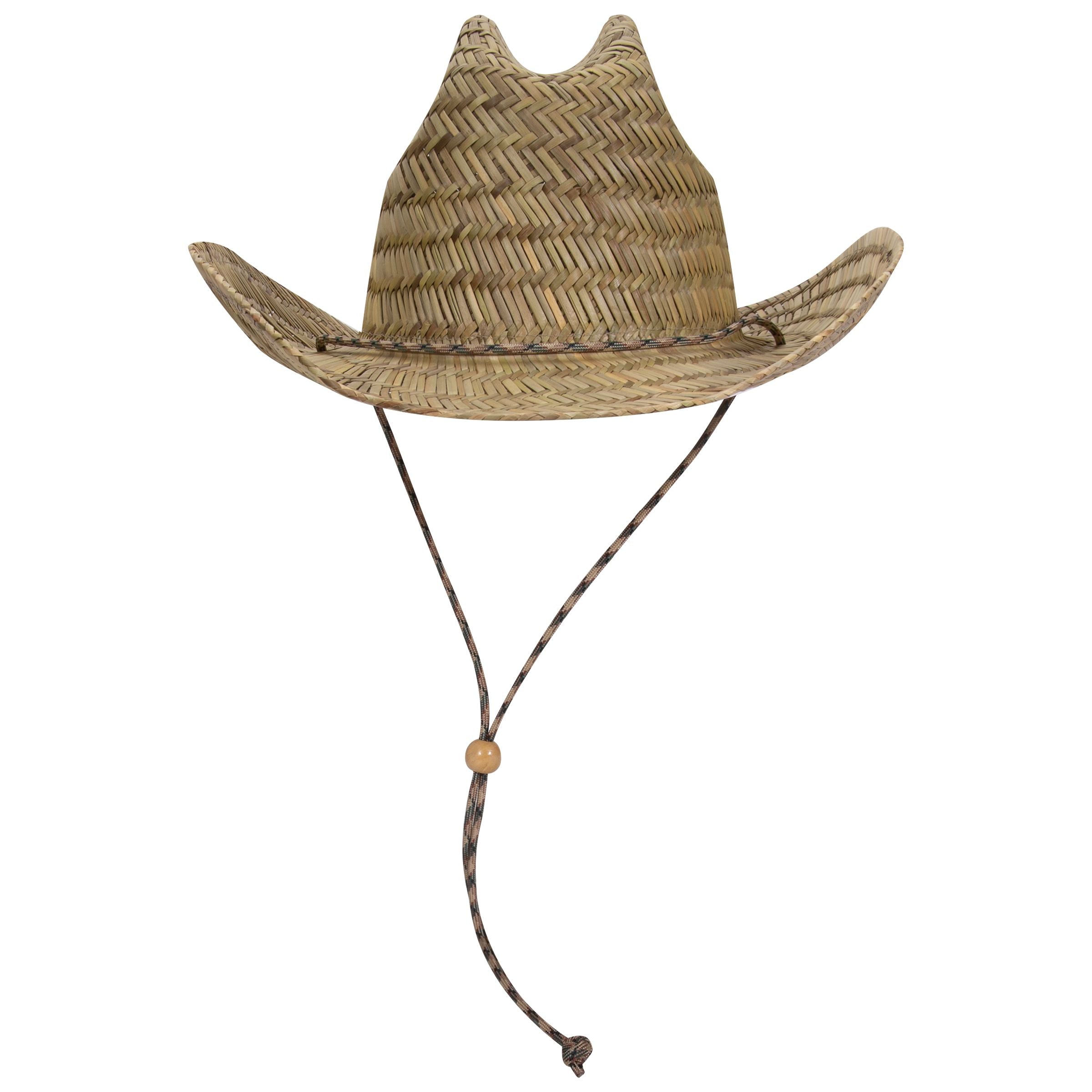 129-1326 OTTO CAP Straw Cowboy Hat w/Adjustable Cord