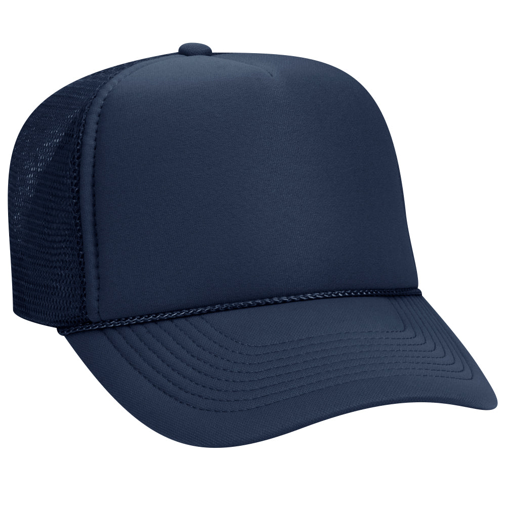 32-467 OTTO CAP 5 Panel Mid Profile Mesh Back Trucker Hat