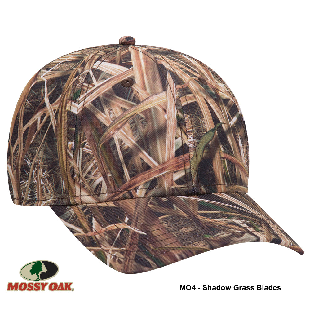 171-1295 OTTO CAP Mossy Oak Camouflage Superior Polyester Twill 6 Panel Low Profile Baseball Cap