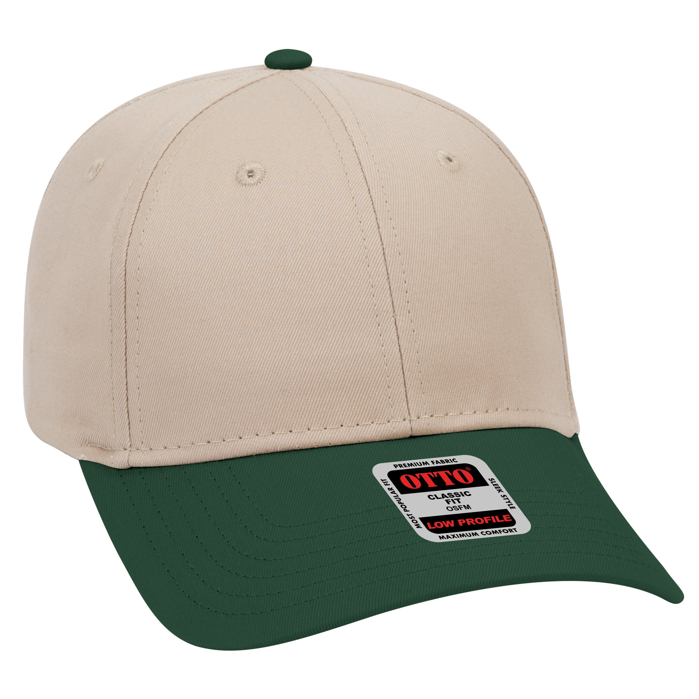 19-536 OTTO CAP 6 Panel Low Profile Baseball Cap