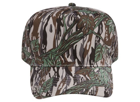 46-047 OTTO CAP Camouflage 5 Panel Mid Profile Baseball Cap