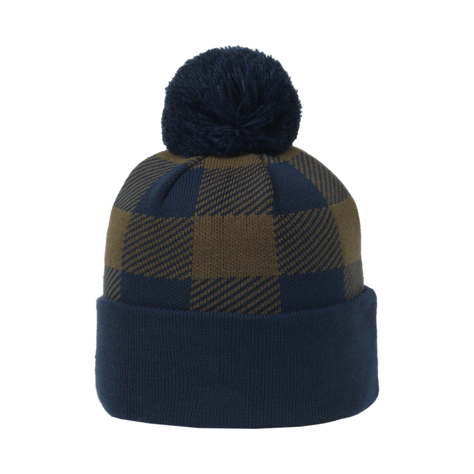Outdoor Cap KNF-PLD Plaid Watch Cap with Pom