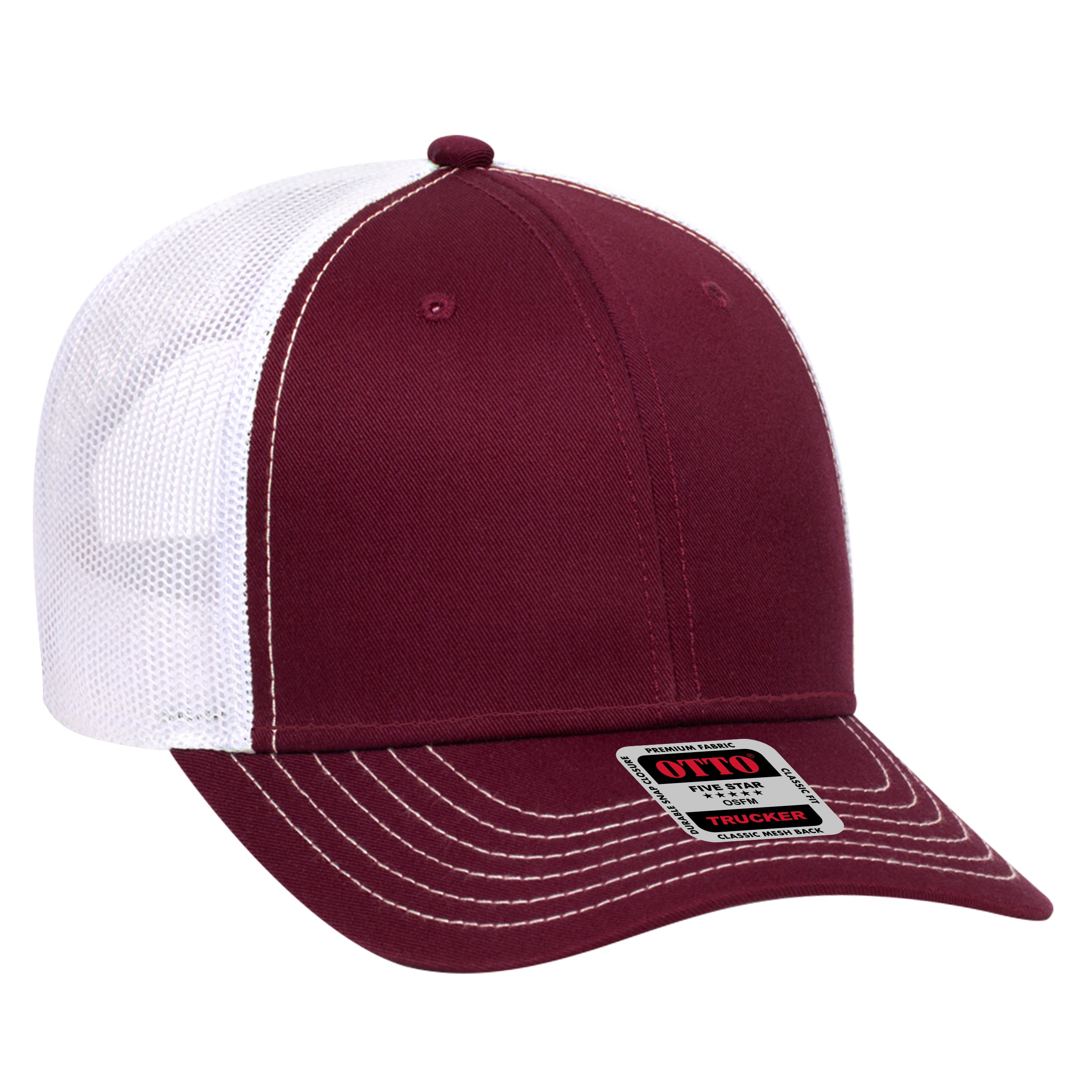 83-1239 OTTO CAP 6 Panel Low Profile Mesh Back Trucker Hat