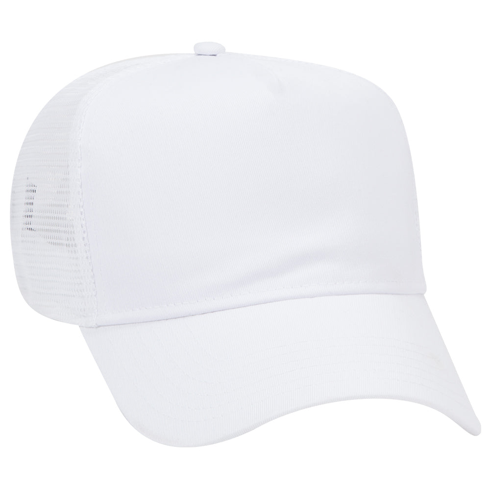 32-285 OTTO CAP 5 Panel Mid Profile Mesh Back Trucker Hat