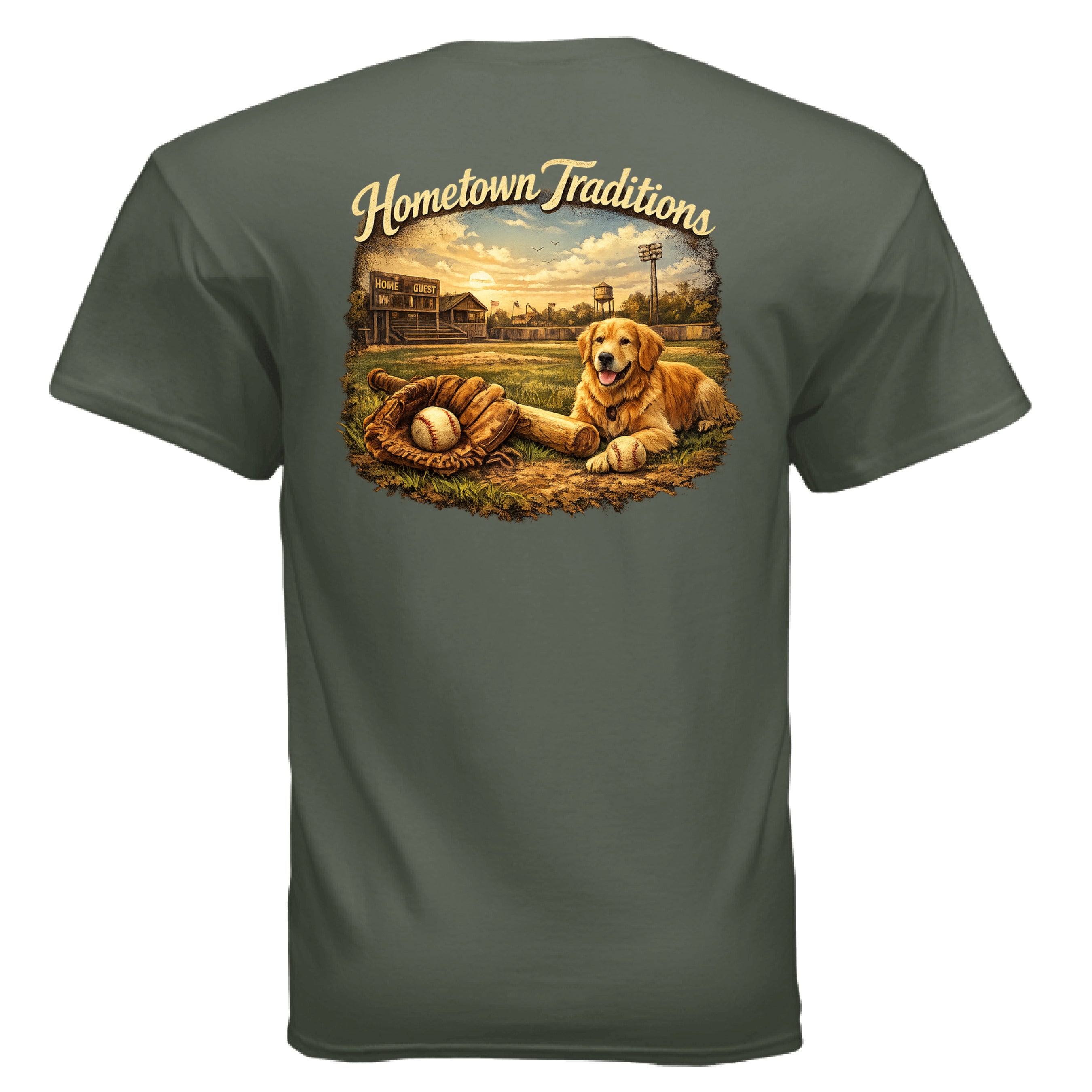 MILITARY GREEN - BACK