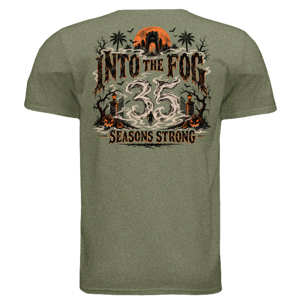 HEATHER MILITARY GREEN - G640 - BACK